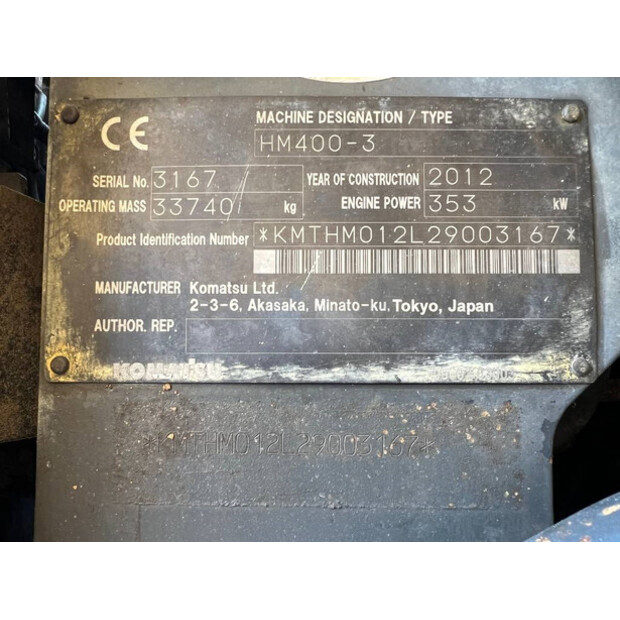 2012 Komatsu HM400-3-42172688