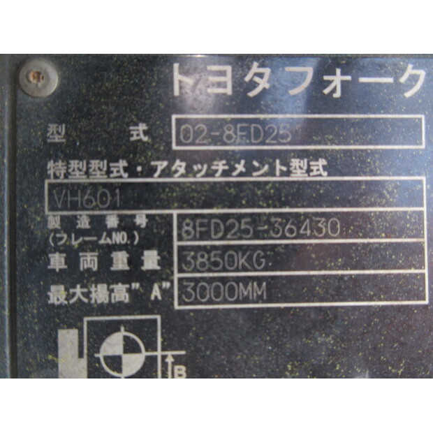 2014 Toyota 8FD25-42194965
