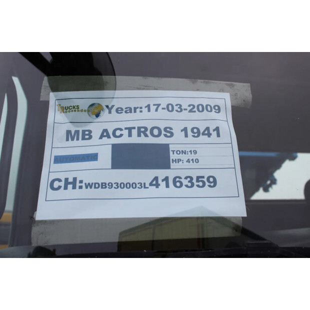 2009 مرسيدس بنز Actros 1941-42195279