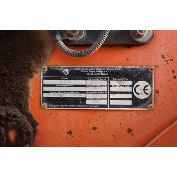 2008 Hitachi ZW180-42217149