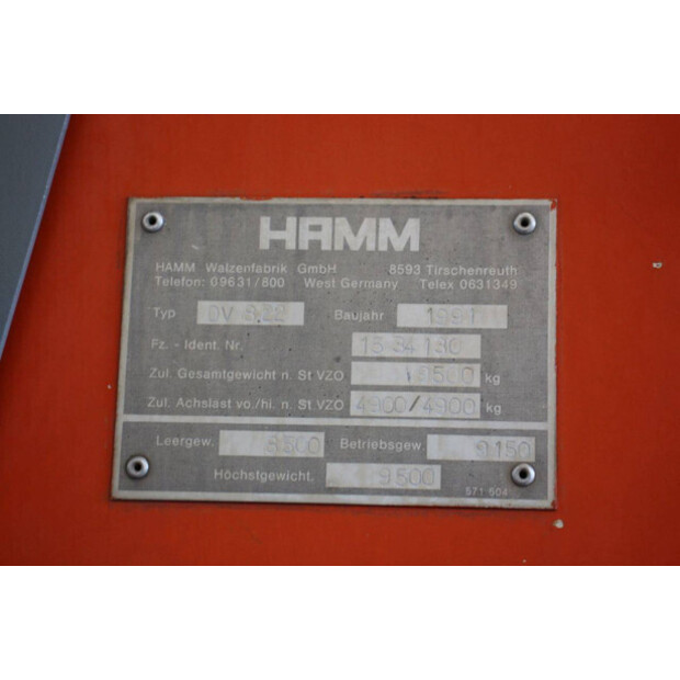 1991 HAMM DV 8.22-42217538