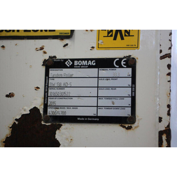 2015 BOMAG BW138 AD-42217723