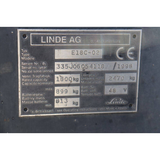 1998 Linde E18C-02-42220668