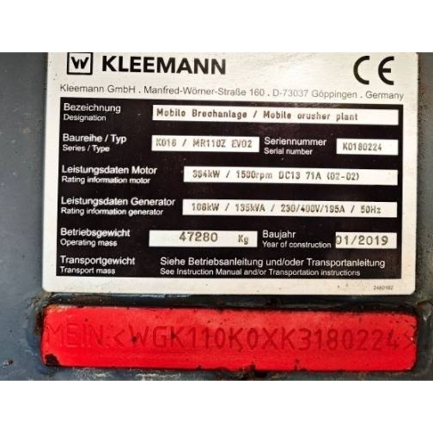 2019 Kleemann MR 110Z EVO2-42225819
