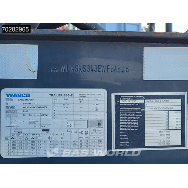 2007 Langendorf SKS-HS Hydraulic valve (PTO) SAF-42228302