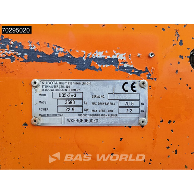 2015 KUBOTA U35-3A3-42229922