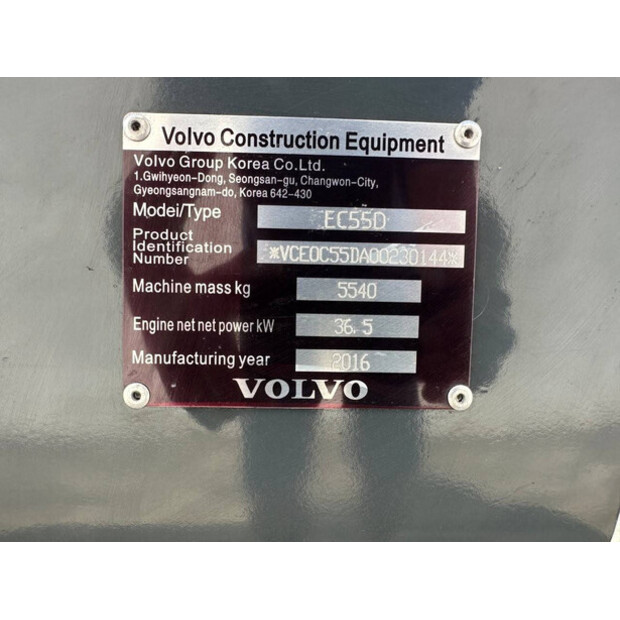 2016 Volvo EC55D-42245569
