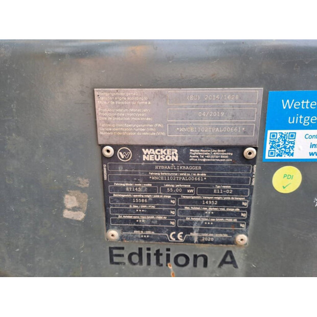 2020 WACKER NEUSON ET145-42246976
