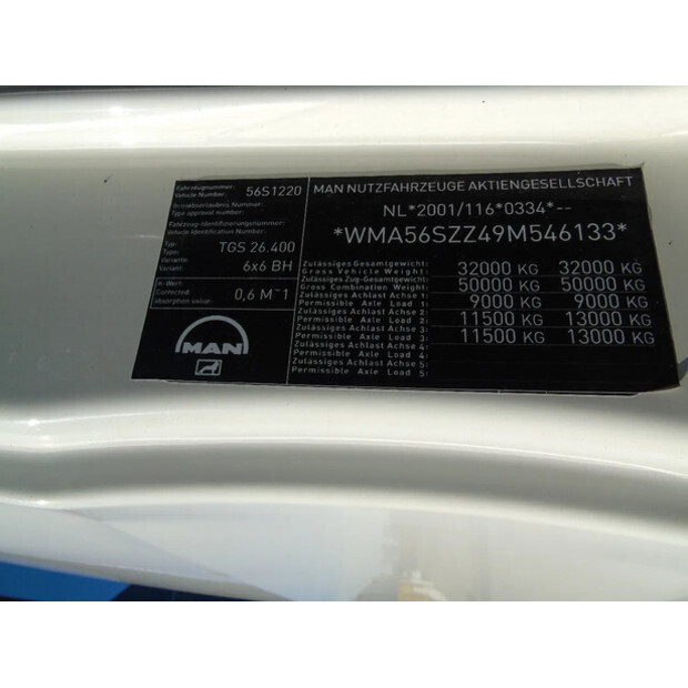 2009 MAN TGS 26.400-42248307