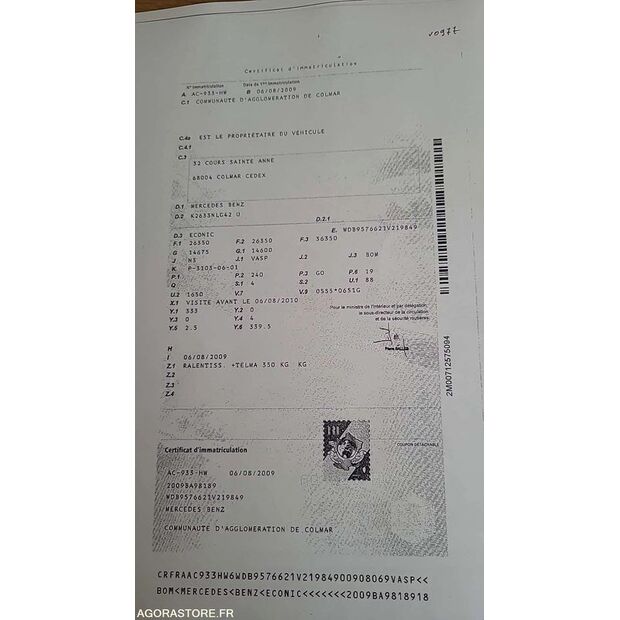 2009 مرسيدس بنز 2633-42300830