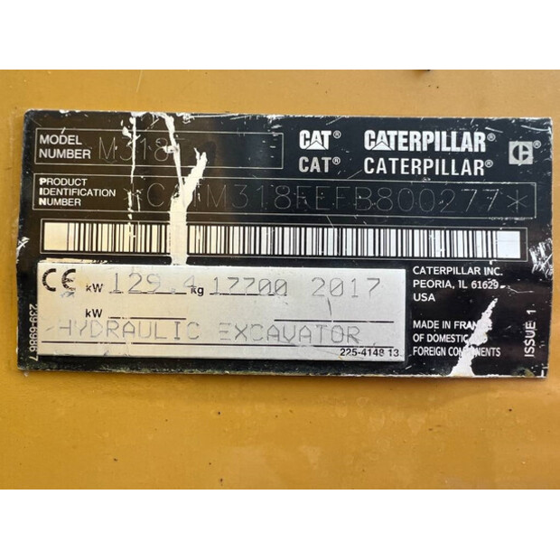2017 Caterpillar M318F-42302032