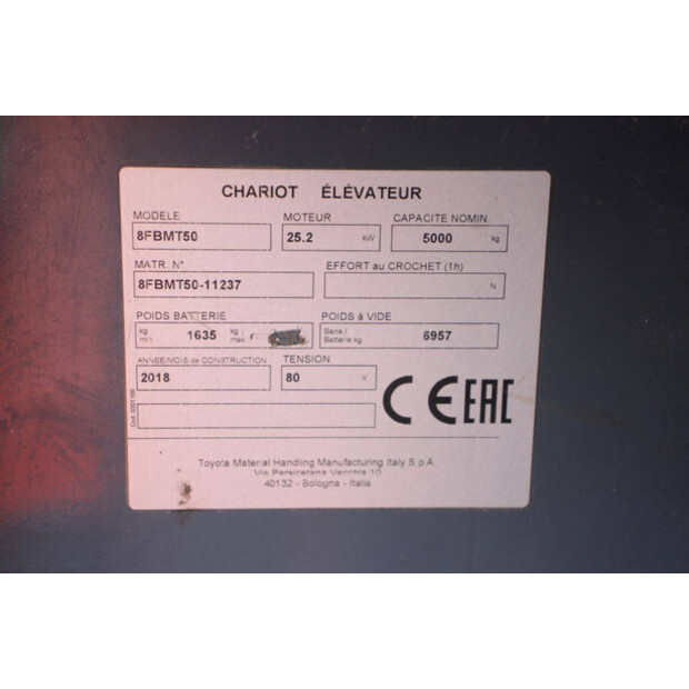 2018 Toyota 8FBMT50-42319966