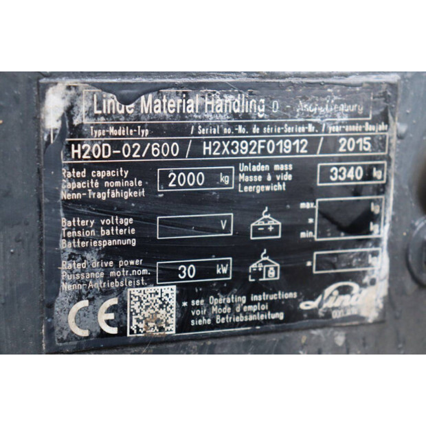 2015 Linde H20D-02/600-42321359