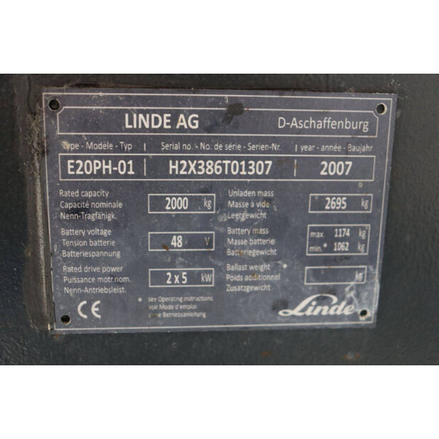 2007 Linde E20PH-01-42323535