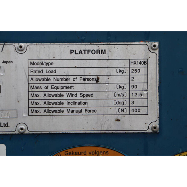 2001 هيتاشى HX140B-42324869