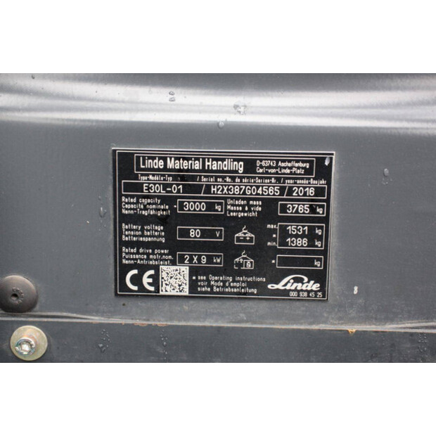 2016 Linde E30L-01-42326112