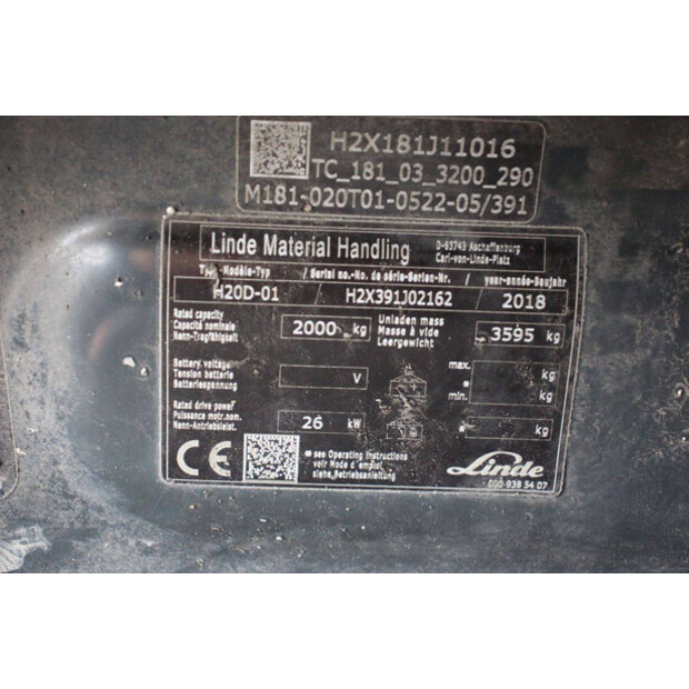 2018 ليندي H20D-01-42326236