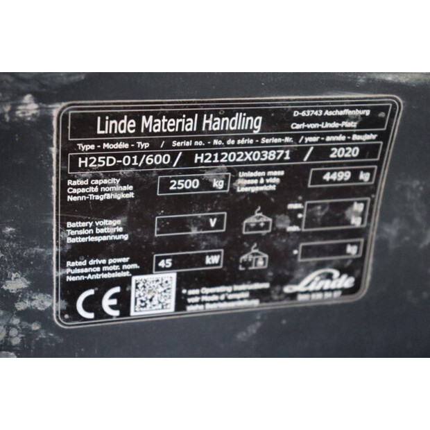 2020 Linde H25D-01/600-42327208