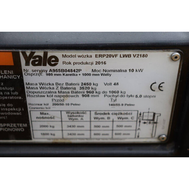 2016 Yale ERP20VF-42330104