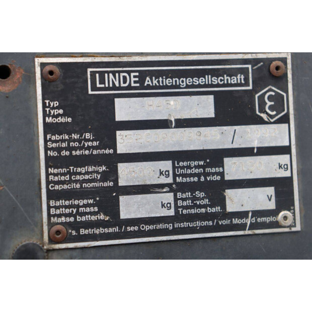 1992 Linde H45D-42330278