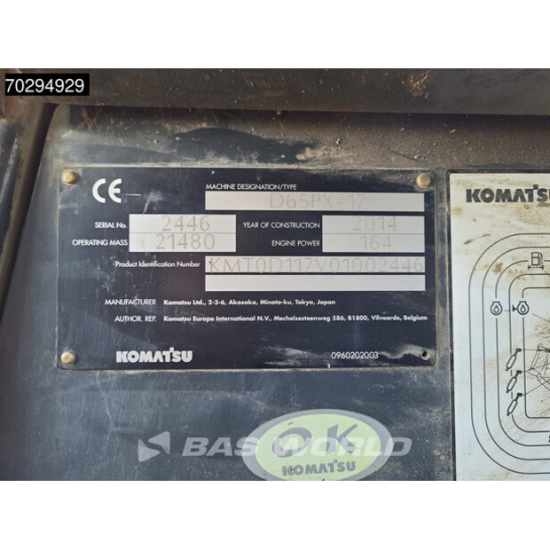 2014 Komatsu D65PX-17-42333938