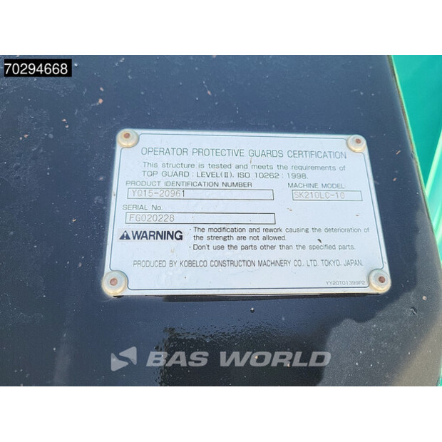 2018 KOBELCO SK210LC-10-42338722