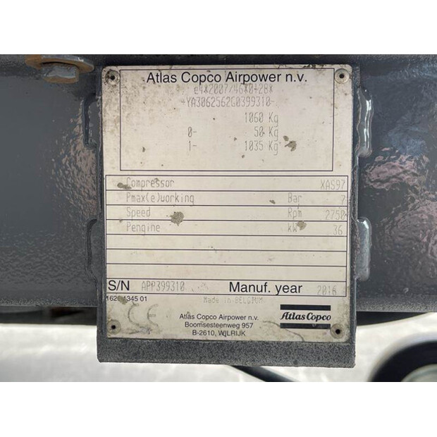 2016 Atlas-Copco XAS 97 DD - N-42353370