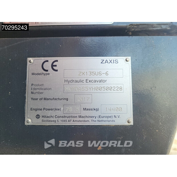 2017 Hitachi ZX135US-6-42356941