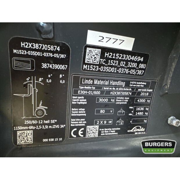 2018 Linde E30H-01-42372946
