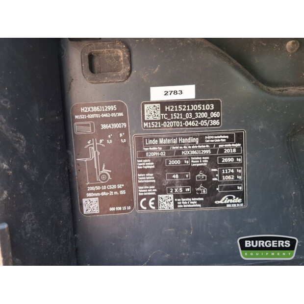 2018 Linde E20PH-42373115