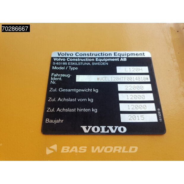 2015 Volvo L120H-42377057