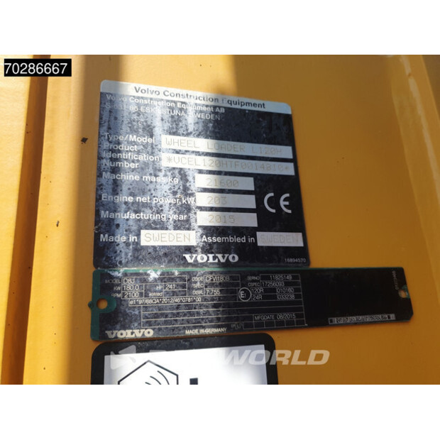 2015 Volvo L120H-42377059
