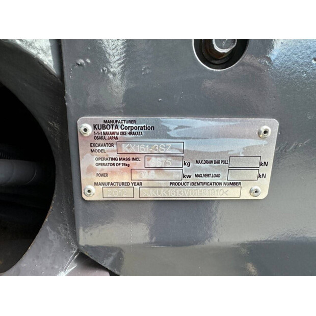 2012 KUBOTA KX161-3-42405657