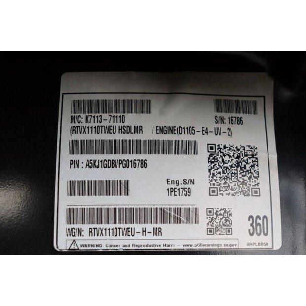 KUBOTA RTV-X1110-42405911