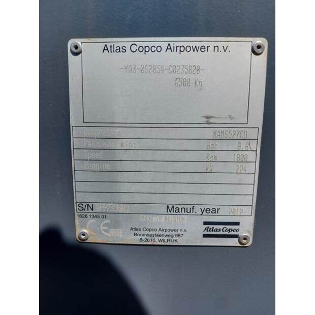 2012 Atlas Copco XAMS527 1100CFM-42454130