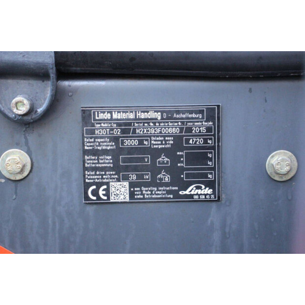2015 Linde H30T-02-42454221