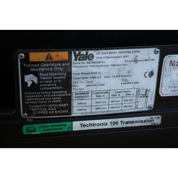 2011 Yale GDP35VX E2795-42454328