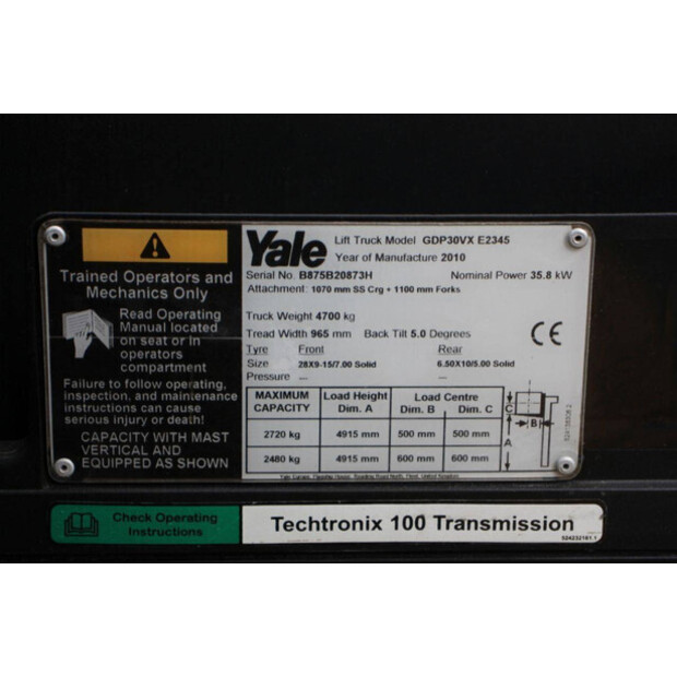 2010 Yale GDP30VX E2345-42454660