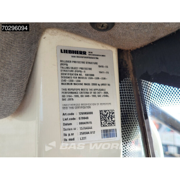2015 Liebherr L538-42458039