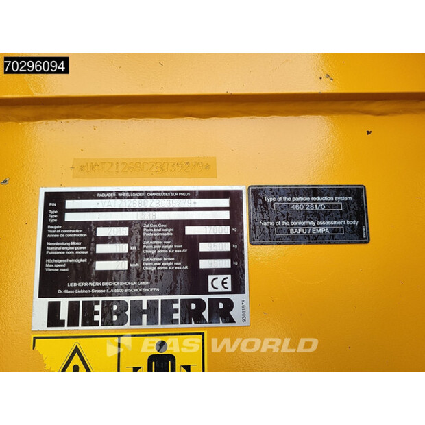 2015 Liebherr L538-42458041