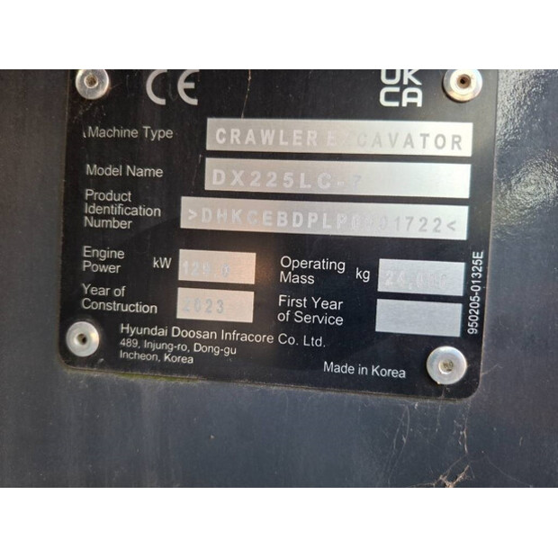 2023 Develon DX225LC-7-42471106