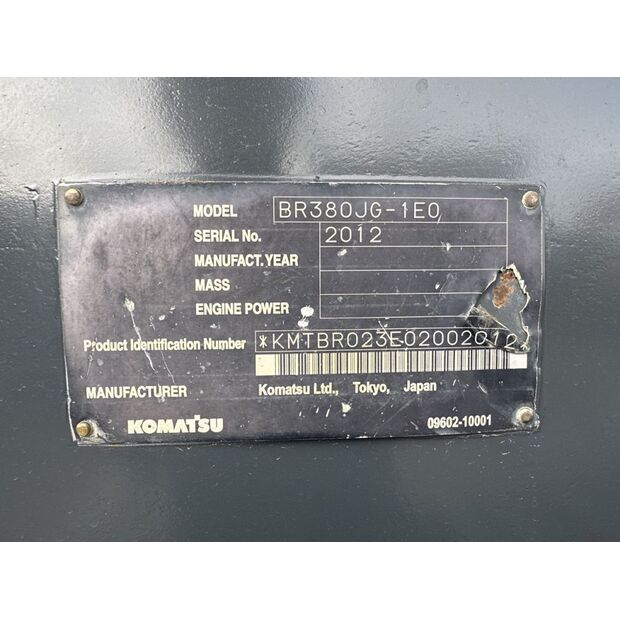 2006 Komatsu BR380JG-1E0-42489698