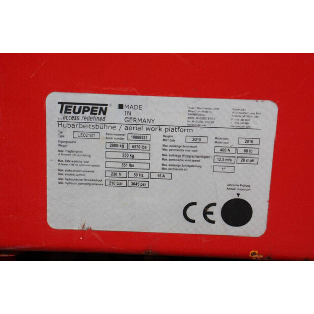 2015 TEUPEN Leo 21GT-42490106