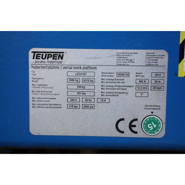 2014 TEUPEN Leo 21GT-42490846