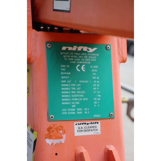 2014 Niftylift 120TAC-42491309