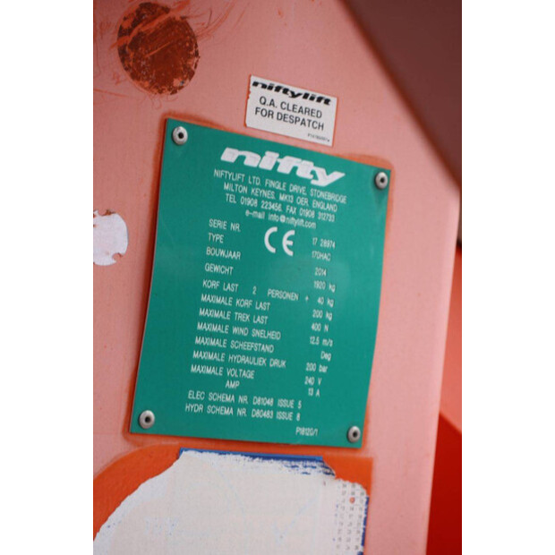 2014 Niftylift 170HAC-42491342