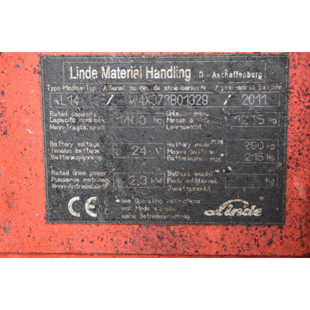2011 Linde L14-42492170