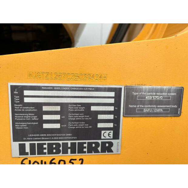 2015 Liebherr L550-42494170