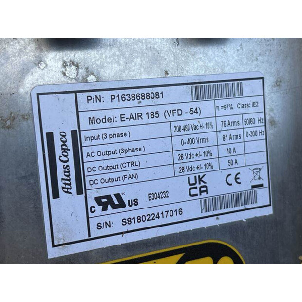 2022 Atlas-Copco E-AIR H185 VSD-42516953