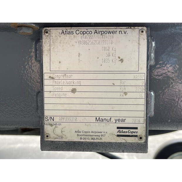 2016 Atlas-Copco XAS 97 DD - N-42538719